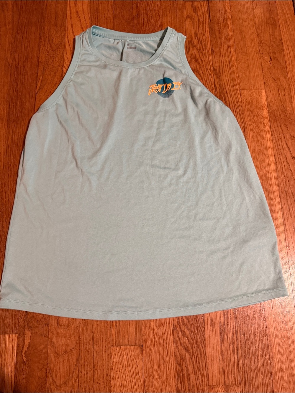 Nike Light Blue  Tank Top with Small Chest Logo